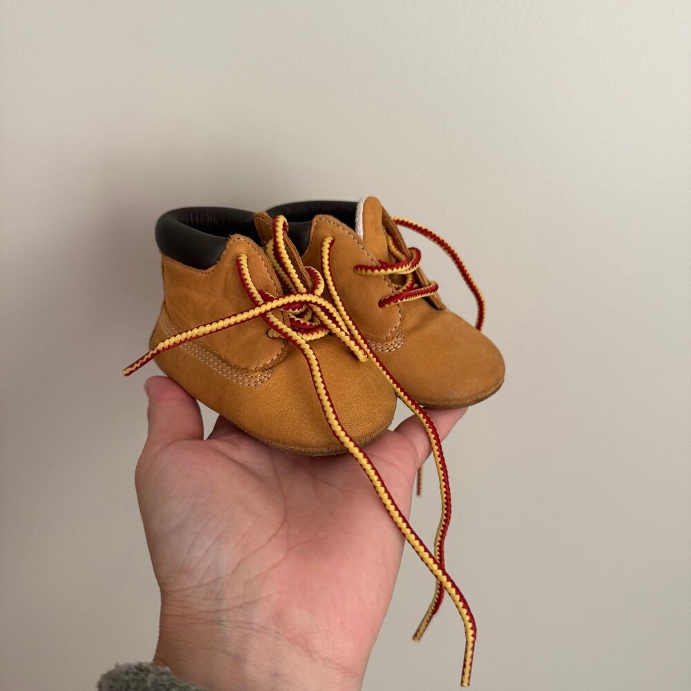 Timberland Baby Crib Booties 1c GUC
